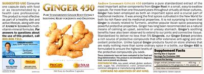 Ginger 450 label