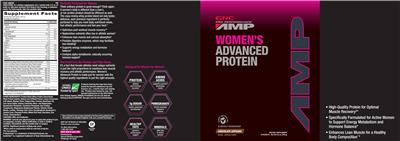 Women's Advanced Protein Chocolate Cupcake label