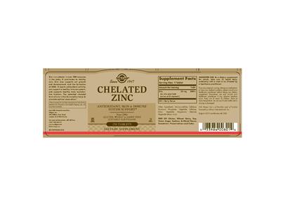Chelated Zinc label