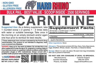 L-Carnitine label