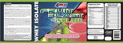 Fruit Blast The Isolate Strawberry Kiwi label