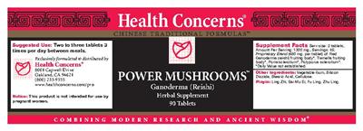 Power Mushrooms label