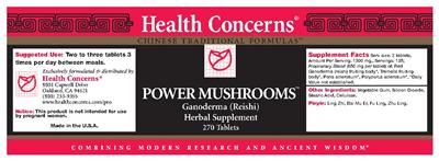 Power Mushrooms label