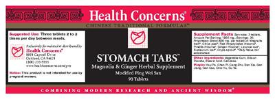 Stomach Tabs label