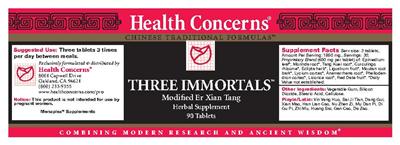 Three Immortals label