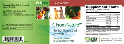 C From Nature label