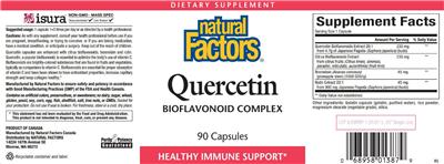 Quercetin label