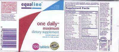 One Daily Maximum label