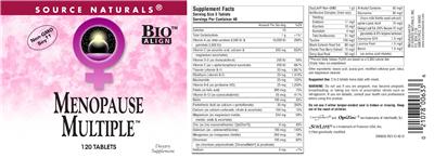 Menopause Multiple label