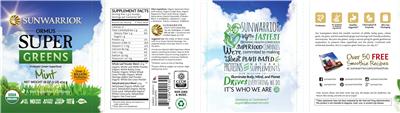 Ormus Super Greens Mint label