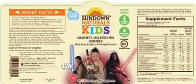Kids Complete Multivitamin Star Wars Gummies label
