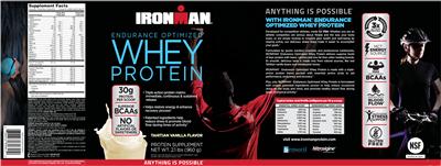 Whey Protein Tahitian Vanilla Flavor label