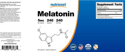 Melatonin 5 mg label