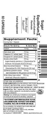 Sugar Equilibrium II label