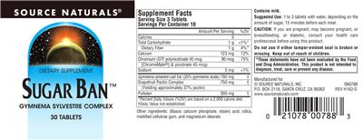 Sugar Ban label