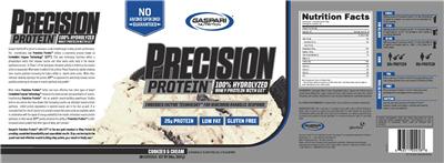 Precision Protein Cookies & Cream label