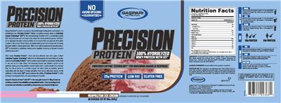 Precision Protein Neapolitan Ice Cream label