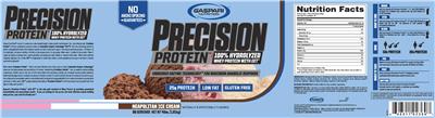 Precision Protein Neapolitan Ice Cream label