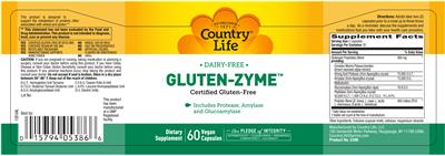 Gluten-Zyme label