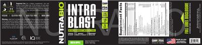 Intra Blast Green Apple label
