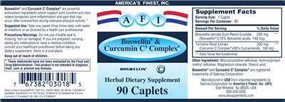 Boswellin & Curcumin C3 Complex label