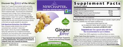 Ginger Force label
