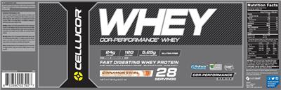 COR-Performance Whey Cinnamon Swirl label