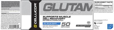 COR-Performance Glutamine Icy Blue Razz label