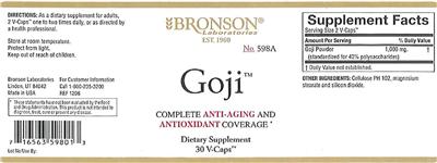 Goji label